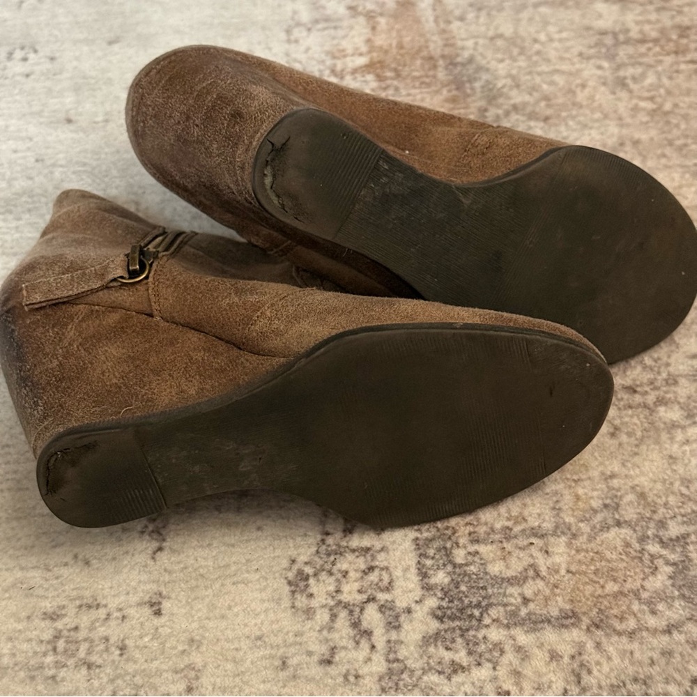 Brown Ankle Boot Wedges - Picture 5 of 6